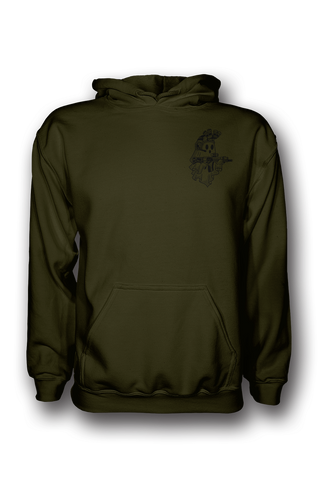 Night time Fred Hoodie - OD Green