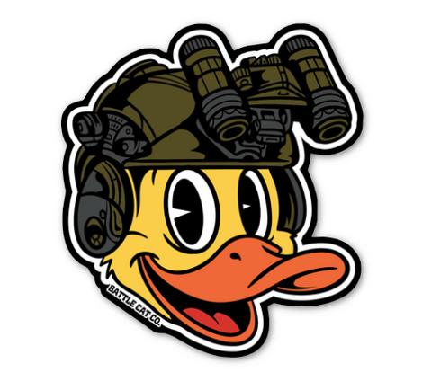 The Battle Duck Head (Full Color) - Sticker