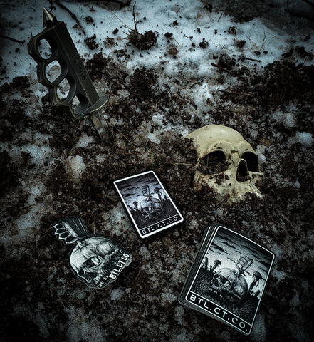 Trench Knife Skull - Sticker