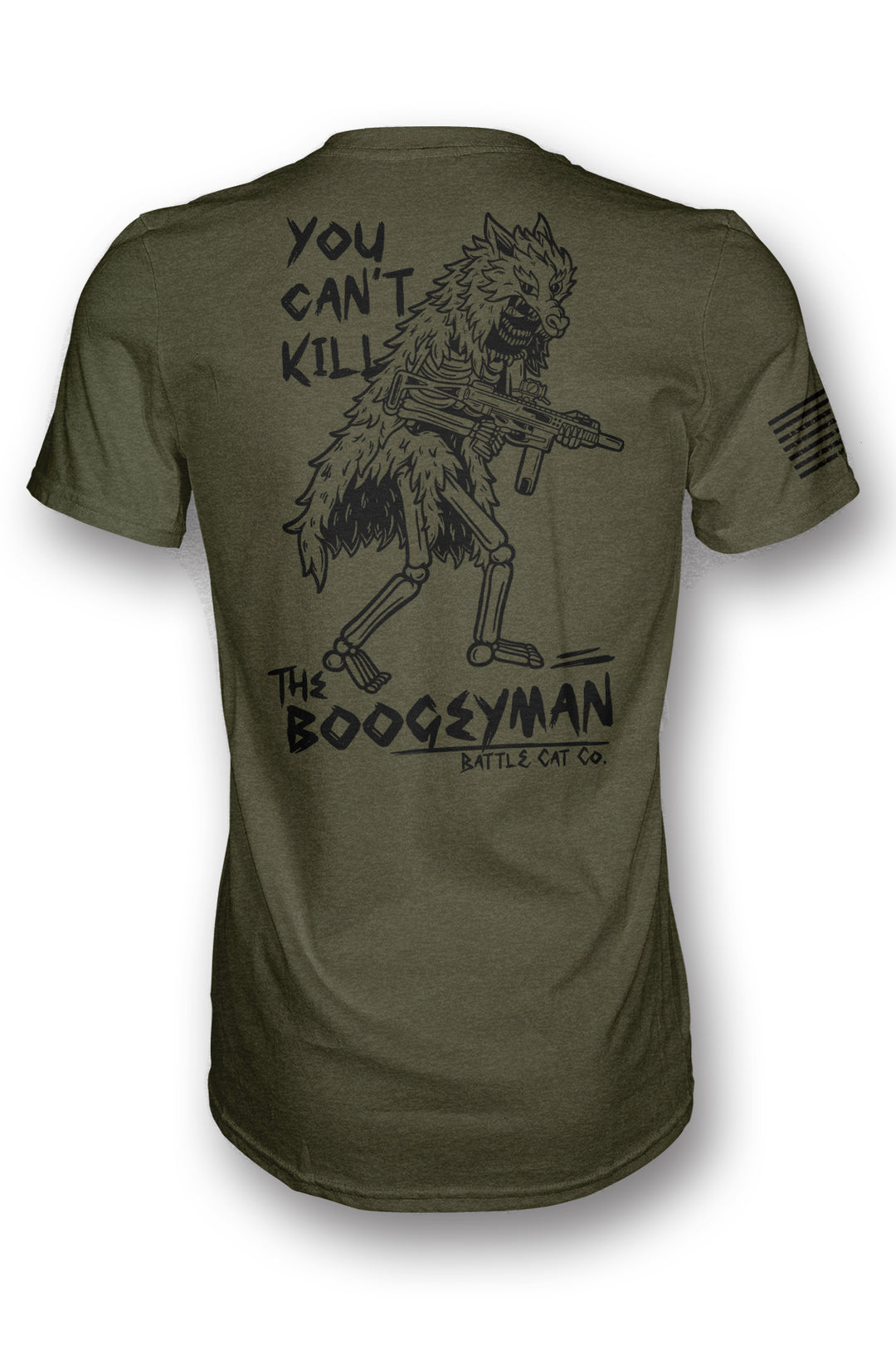【mnem】Shooty Damage Overfit Tee Boogeyman - OD GREEN – Battle Cat Co.