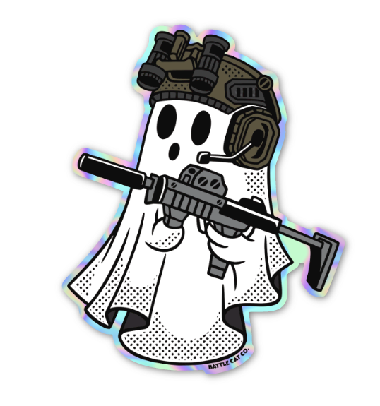 Night time Jeff - Holographic Sticker