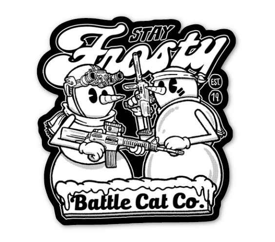 Frosty - Sticker (SEASONAL) – Battle Cat Co.