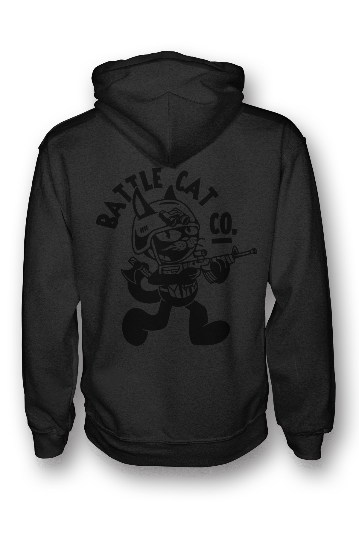 Classic Battle Cat Charcoal Hoodie Battle Cat Co.