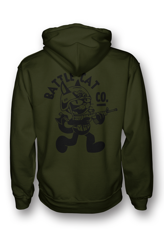 Od top green hoodie