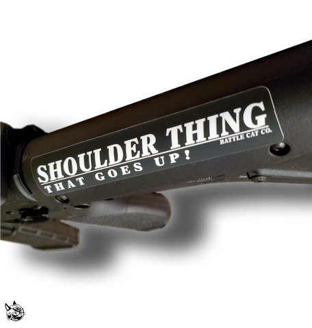 Shoulder thing, that goes up! - sticker